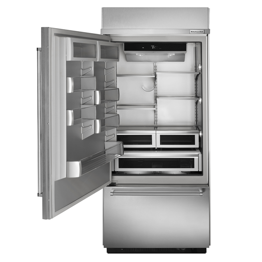 Refrigerador 21 pies (ft3) Bottom Mount 2 puertas Gris KitchenAid México