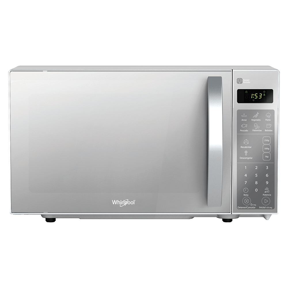 Microondas 0.7 p³ Gris Acero WM1207D - Whirlpool México | Tienda oficial