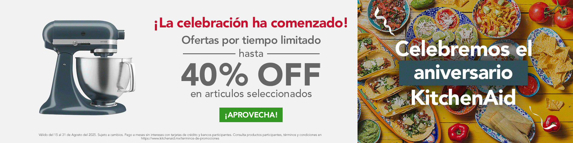 Aniversario KitchenAid